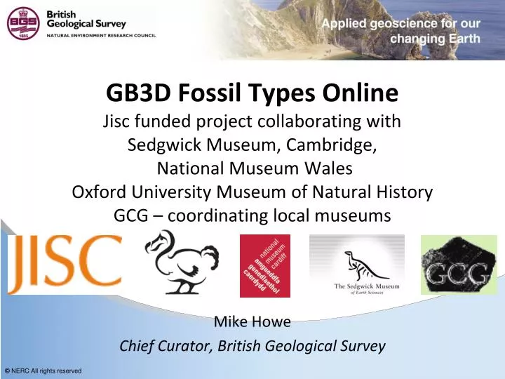 mike howe chief curator british geological survey