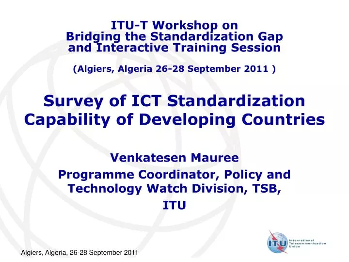 survey of ict standardization capability of developing countries
