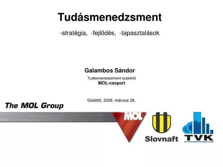 tud smenedzsment strat gia fejl d s tapasztal sok galambos s ndor