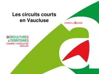 les circuits courts en vaucluse