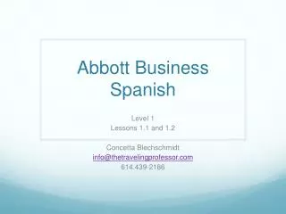 Abbott Business Spanish