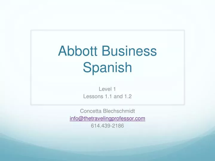 abbott business spanish