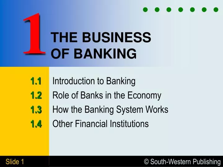 the business of banking