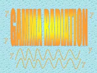 GAMMA RADIATION