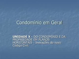 condom nio em geral