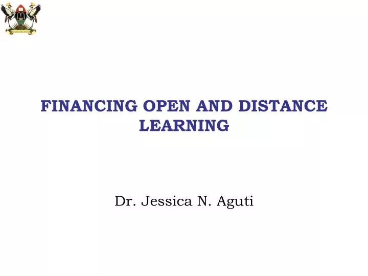 financing open and distance learning