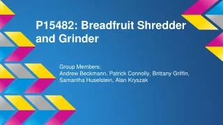 P15482: Breadfruit Shredder and Grinder