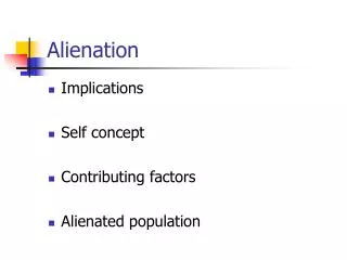 alienation