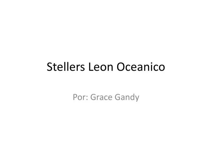 stellers leon oceanico