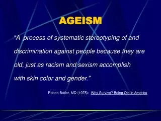 AGEISM