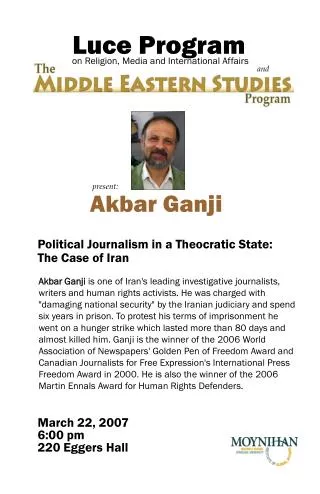 Political Journalism in a Theocratic State: The Case of Iran