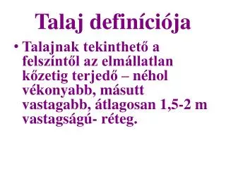 talaj defin ci ja