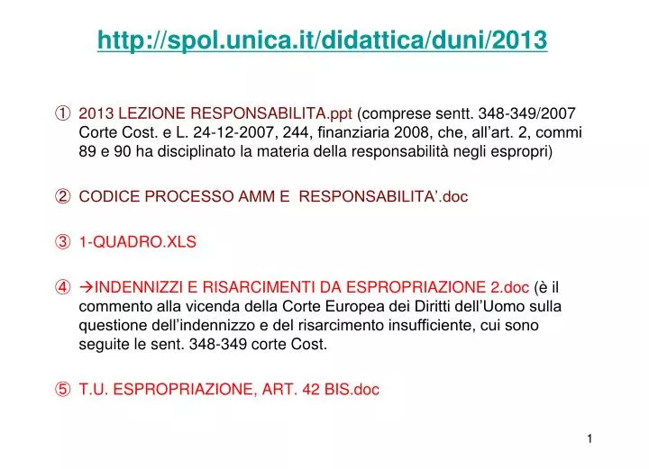 http spol unica it didattica duni 2013