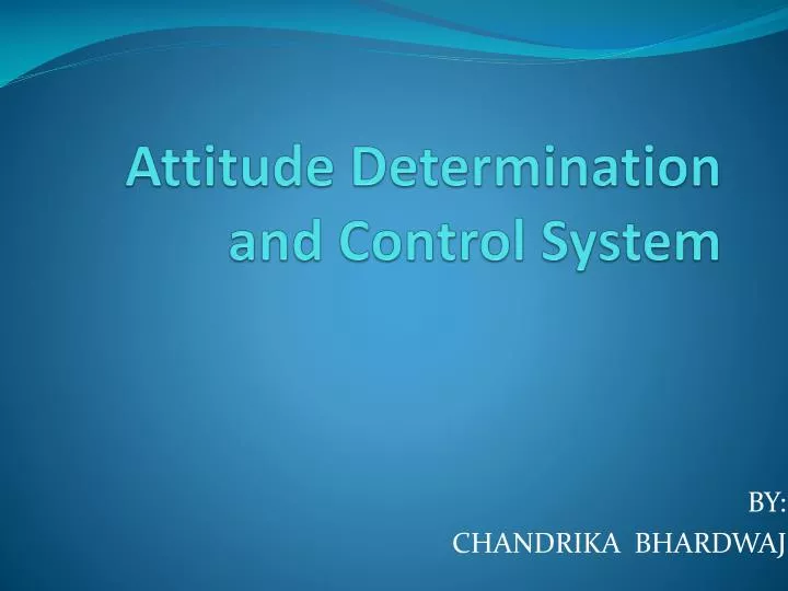 attitude determination and control system