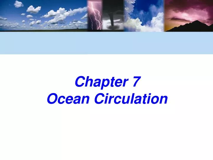 chapter 7 ocean circulation
