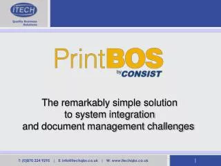 The remarkably simple solution to system integration and document management challenges