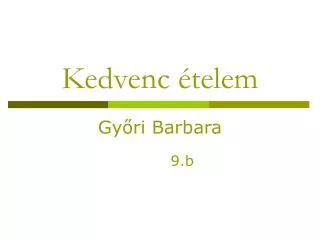 kedvenc telem