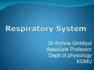 Respiratory System