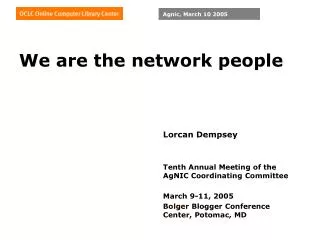 We are the network people