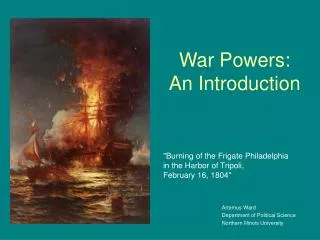 War Powers: An Introduction