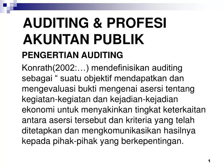 auditing profesi akuntan publik