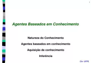 agentes baseados em conhecimento