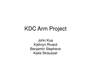 KDC Arm Project