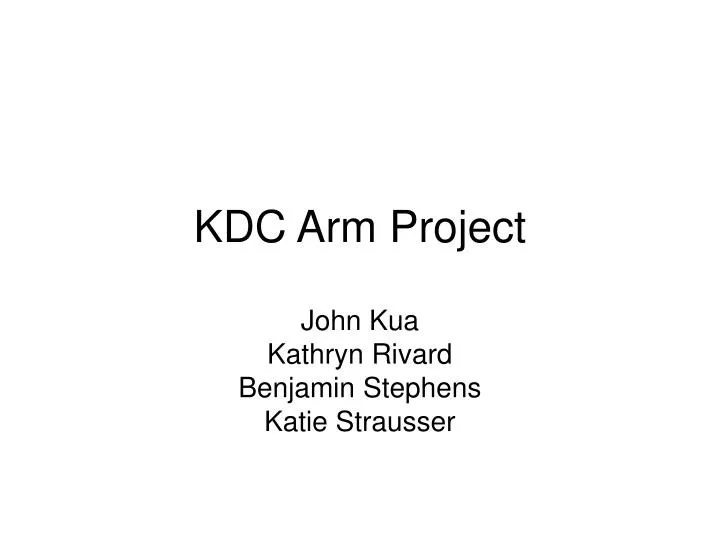 kdc arm project