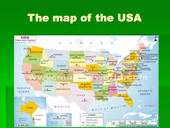 the map of the usa