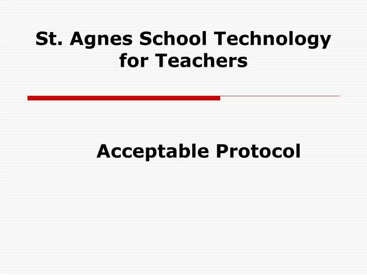 st agnes school technology for teachers