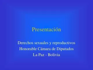presentaci n