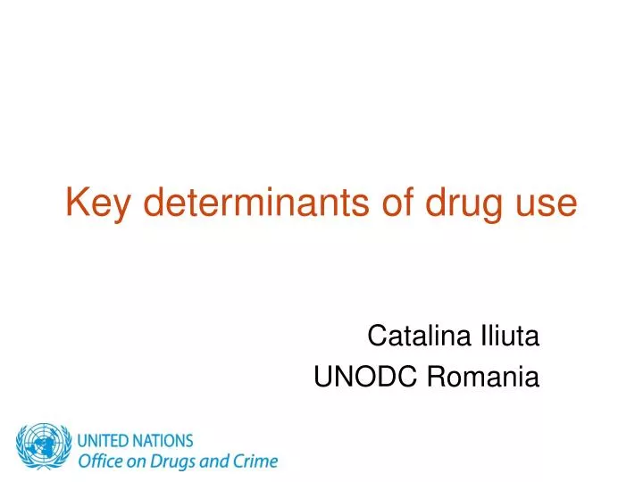 key determinants of drug use
