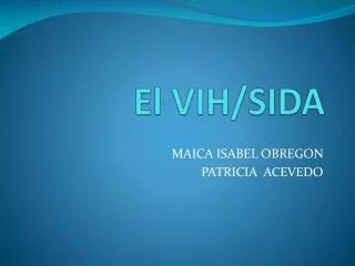 el vih sida