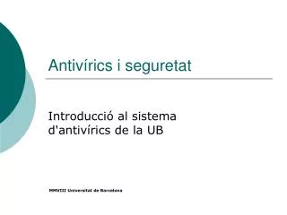 antiv rics i seguretat