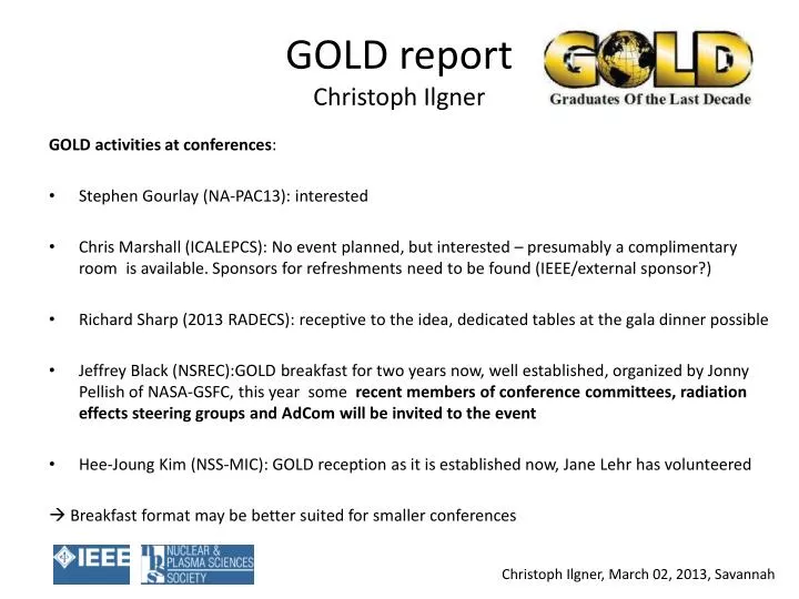 gold report christoph ilgner