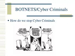 BOTNETS/Cyber Criminals