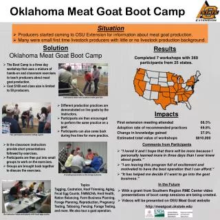 Oklahoma Meat Goat Boot Camp