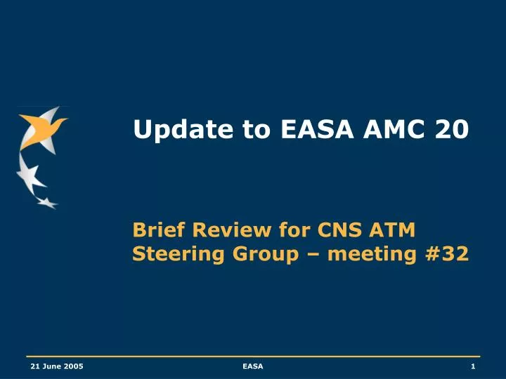 brief review for cns atm steering group meeting 32