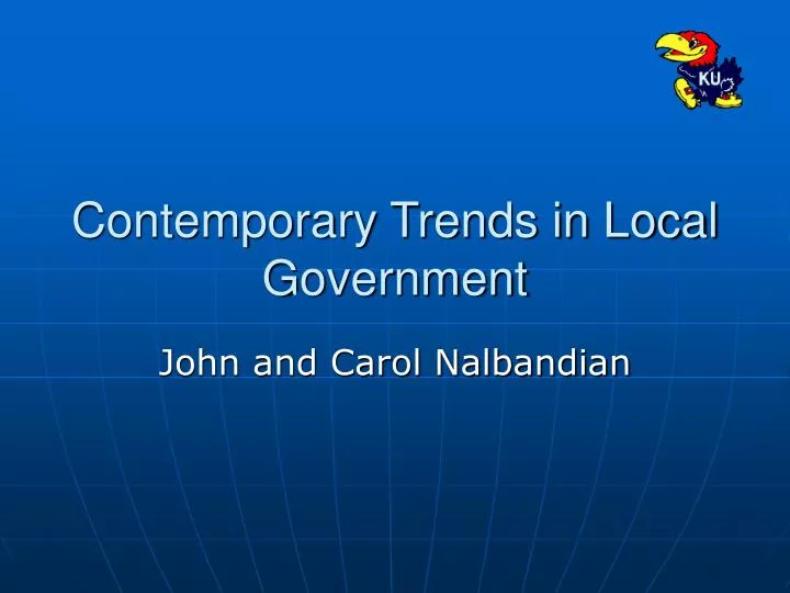 contemporary trends in local government