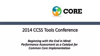 2014 CCSS Tools Conference