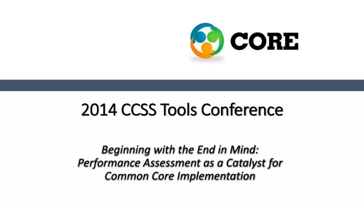 2014 ccss tools conference