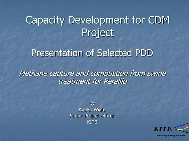 capacity development for cdm project