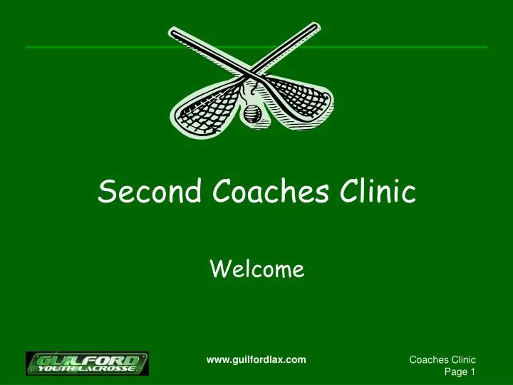 second coaches clinic