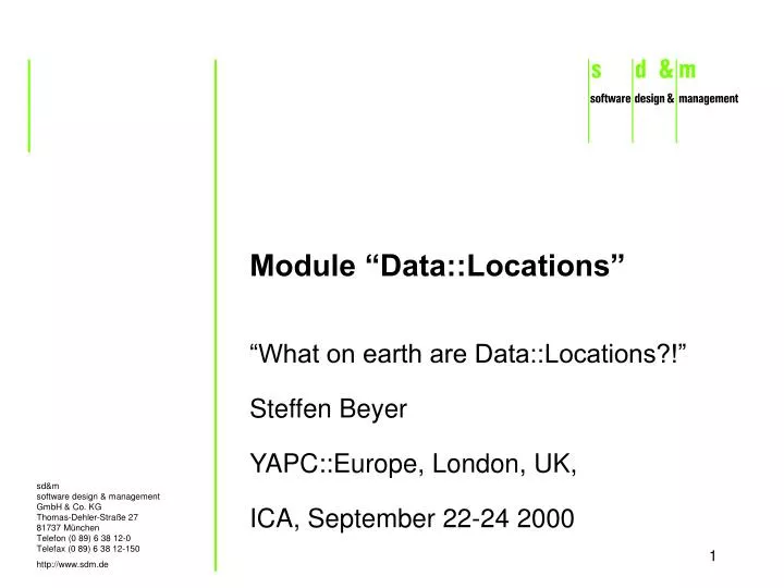 module data locations
