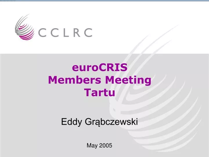 eurocris members meeting tartu