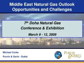 Middle East Natural Gas Outlook Opportunities and Challenges