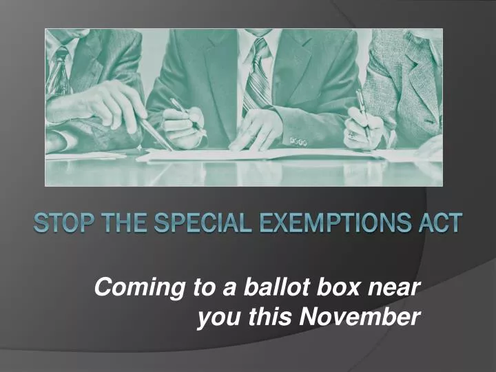 coming to a ballot box near you this november