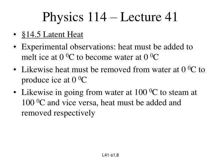 physics 114 lecture 41