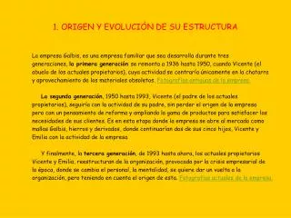1 origen y evoluci n de su estructura