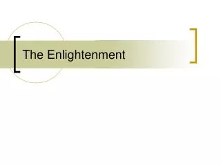 the enlightenment